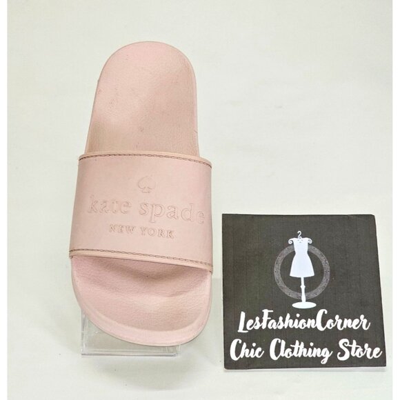 Kate Spade Women's Muted Pink Rubber Slide-On Sunny Sandals Size 5 2063 - Picture 13 of 16
